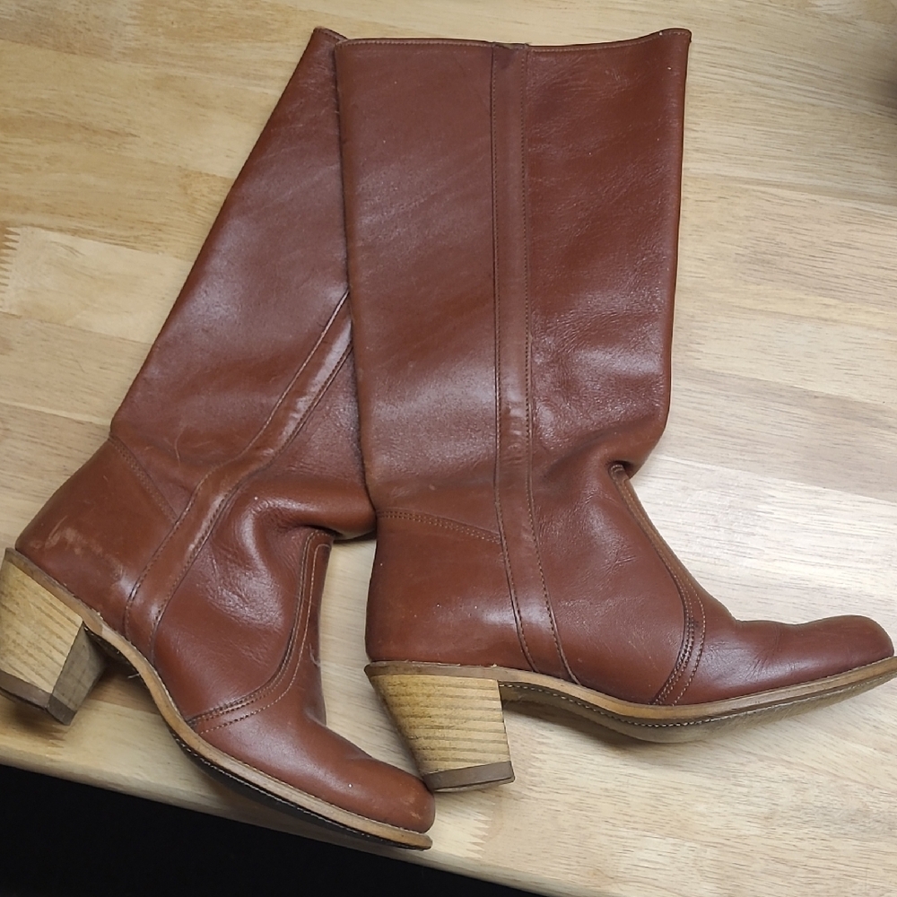 Brown Leather Women's Boots
